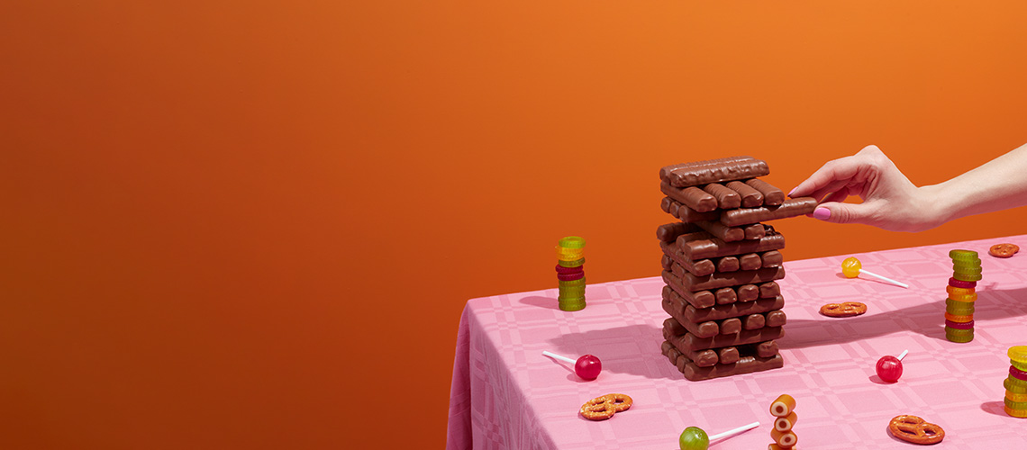 Mange får feriefølelsen av godteriet vårt. 